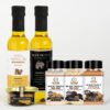 Big Goodness Bundle as Black Truffle oil 250 cc - White Truffle Oil 250 cc - Black Truffle salt , white Truffle salt ,Black Truffle Powder Large , Black Truffle Slices 50 gr