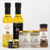 Food Billion Bundle as Black Truffle Oil 250 cc - White truffle Oil 250 cc - Black Truffle salt , white Truffle salt , Black Truffle Powder all glass , Black Truffle Slice 50 gr