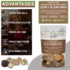 Truffle PRO Mushroom Powder Mix 25- in - 1 Super Blend 5000 mg, with Black Truffle and White Truffle - 340 gr Pack - Image 3